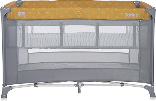 Lorelli Torino Playpen 2 Levels with Mattress Lemon Curry Floral 127x68cm
