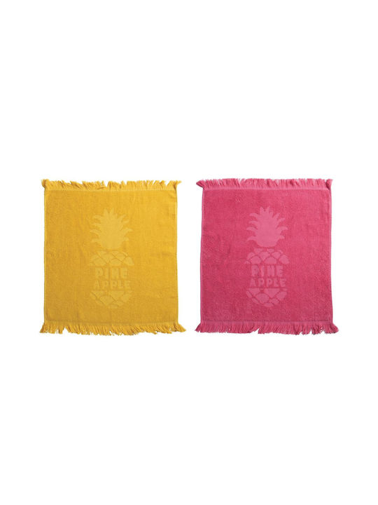 Nef-Nef Homeware Geschirrtuch aus 100% Baumwolle in Rosa Farbe 50x50cm 1Stück