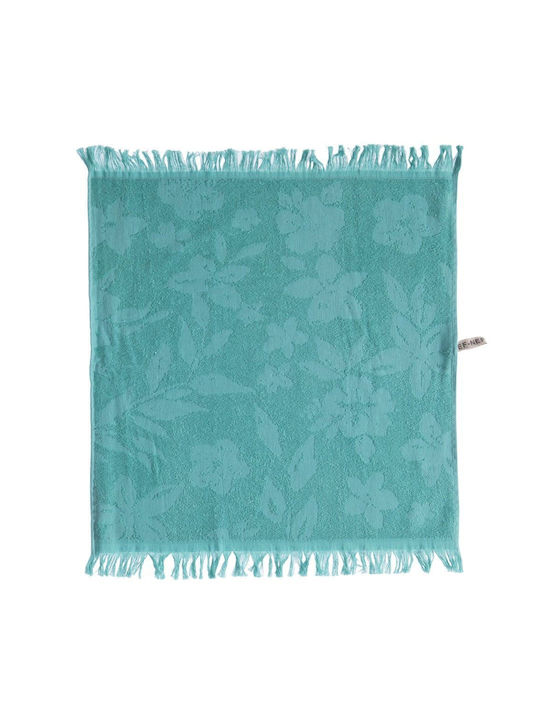 Nef-Nef Homeware Valia Tea Towel from 100% Cotton in Green Color 50x50cm
