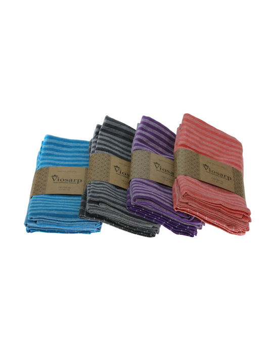 Viosarp Towel from 100% Cotton 45x65cm (Various Designs) 3pcs
