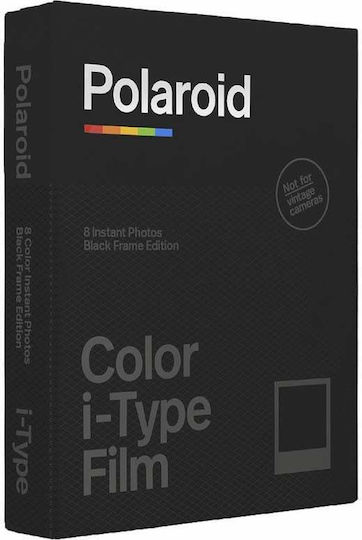 Polaroid Color i-Type Instant Φιλμ (8 Exposures) Black Frame Edition