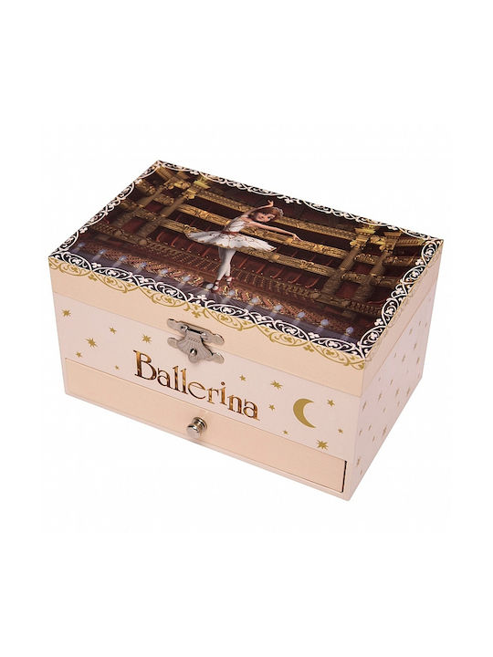 Trousselier Cutia muzicală Ballerina din Lemn 1buc Ecru
