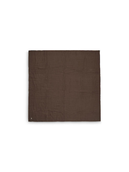 Jollein Σελτεδάκι από Μουσελίνα Chestnut 120x120εκ.