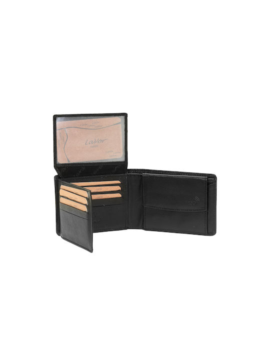 Lavor Men's Leather Wallet with RFID Black