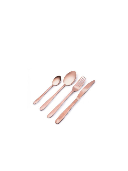 Bakaji Set de Tacâmuri Inoxidabil Cupru 16buc