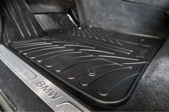 Auto Gs Set of Front and Rear Mats 4pcs for Seat Alhambra Volkswagen Sharan Black