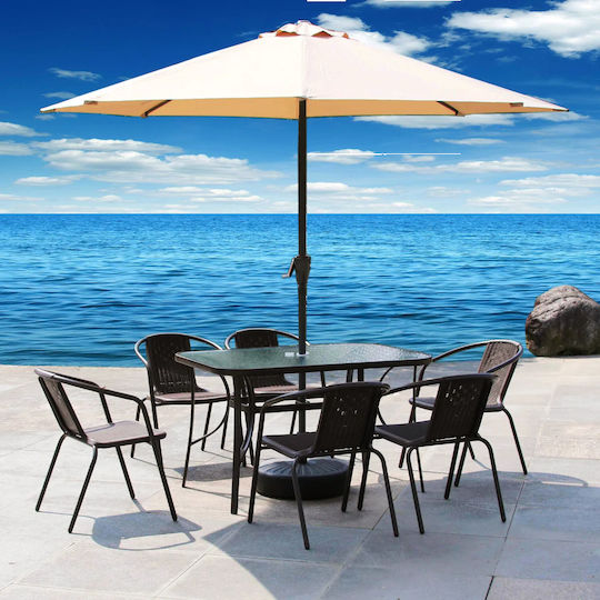 Garten- und Terrassentisch Hayden 120x70x70 Grau Garten- und Terrassentisch Hayden 120x70x70 Grau