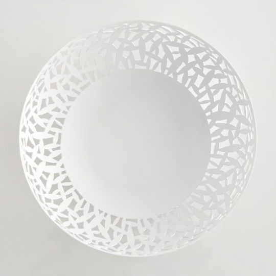 Alessi Cactus Obstschale Metallisch Weiß 29x29x10.8cm