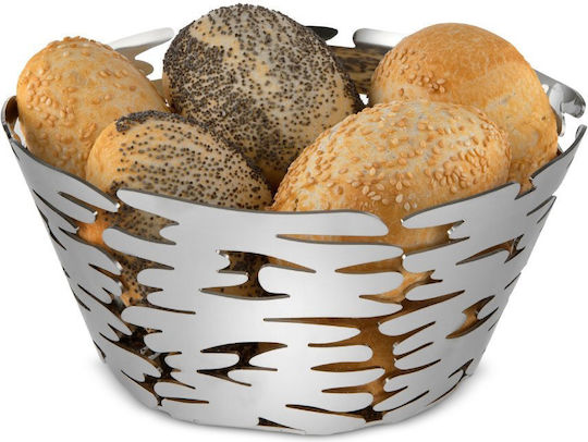 Alessi Φρουτιέρα Μεταλλική Ασημί 18x18x6.5εκ.