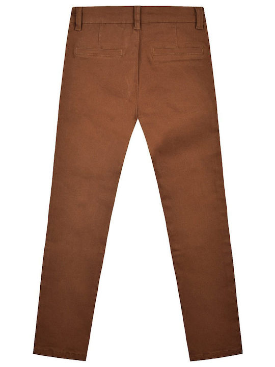 Kinder Hose Chino Stoff Braun