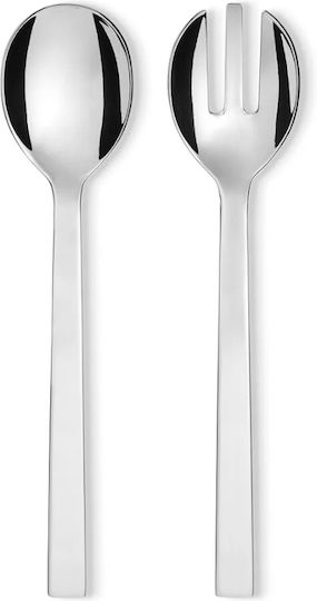 Alessi Inox Serving Utensil Set Gray 2pcs