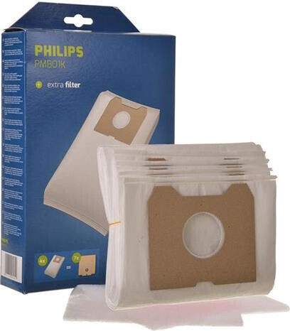 Worwo PMB01K Σακούλες Σκούπας 4τμχ Συμβατή με Σκούπα Philips
