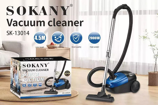 Sokany Vacuum Dry 2000W with Plastic Bin 1.5lt