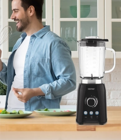 Zelmer Μπλέντερ με Γυάλινη Κανάτα 1.75 lt 1200W Μαύρο ZSB4799B