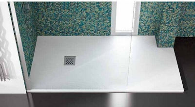 Karag Rectangular Acrilic Shower Bianco Pietra 140x90x3cm