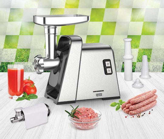 Heinner Fleischwolf 1800W Silber