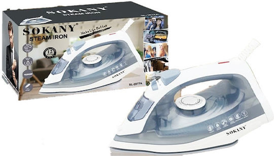 Sokany SL-2077A Σίδερο Ατμού 1800W με Κεραμική Πλάκα και Συνεχόμενη Παροχή 25gr/min
