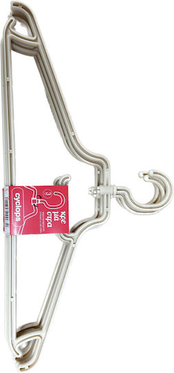 Cyclops Clothes Hanger White 00330130 3pcs