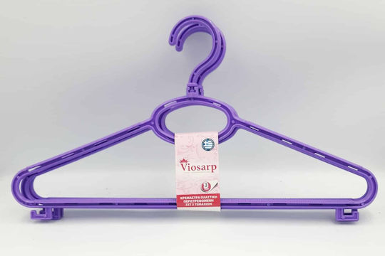 Viosarp Clothes Hanger Purple VS-02864 3pcs