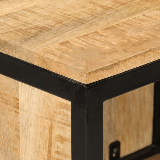 vidaXL Holz Badezimmerschrank B40xT27xH90cm Braun