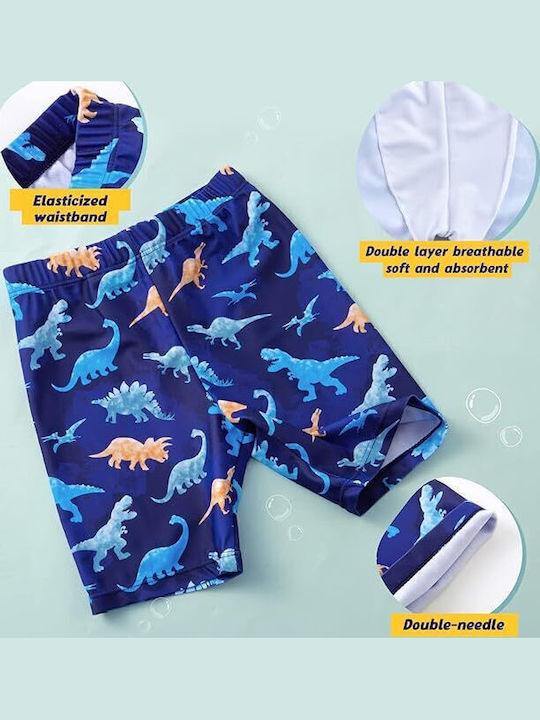 Babykids Kinder Badeanzug Bademoden-Set mit Hut Blau