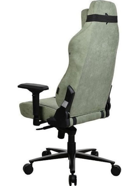 Arozzi Vernazza Supersoft Υφασμάτινη Καρέκλα Gaming με Ρυθμιζόμενα Μπράτσα Forest Green