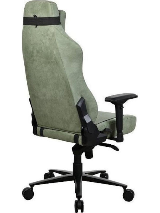 Arozzi Vernazza Supersoft Υφασμάτινη Καρέκλα Gaming με Ρυθμιζόμενα Μπράτσα Forest Green