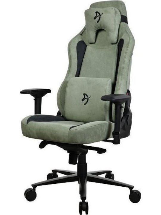 Arozzi Vernazza Supersoft Υφασμάτινη Καρέκλα Gaming με Ρυθμιζόμενα Μπράτσα Forest Green