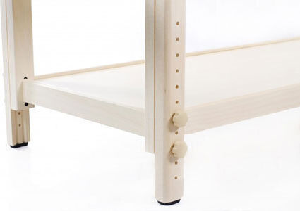 Rest Pro Bett Massage und Physiotherapie Beige aus Holz 197x71cm.