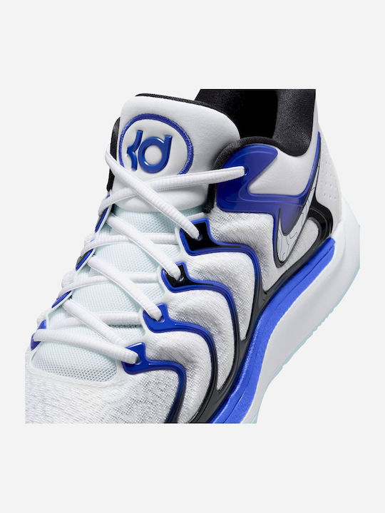 KD17 Low Basketball Shoes White / Black / Game Royal