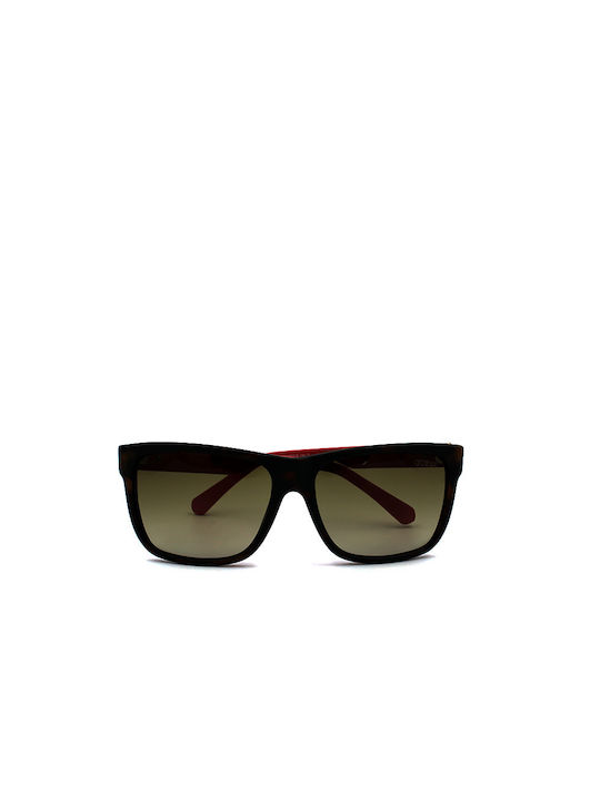 Guess Men's Sunglasses with Brown Tartaruga Plastic Frame and Brown Gradient Lens GU6838 56F