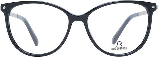 Rodenstock Γυναικείος Κοκκάλινος Σκελετός Γυαλιών Πεταλούδα Μαύρος R5345 A