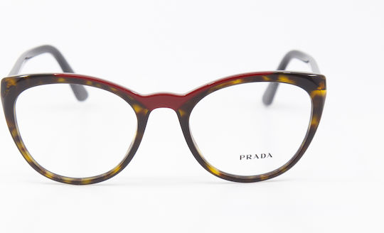 Prada Дамски Ацетатен Рамка Котешко Око Кафяв PRVPR07 3201O1