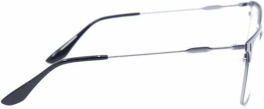 Prada Men's Silver Prescription Eyeglass Frame PRVPR55 2781O1