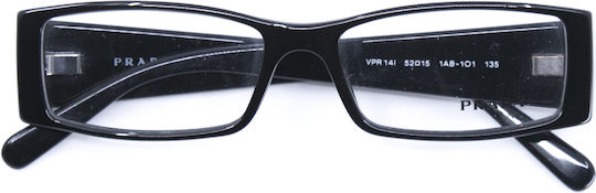 Prada Дамски Ацетатен Черен Рамки за очила PRVPR14 VPR14I