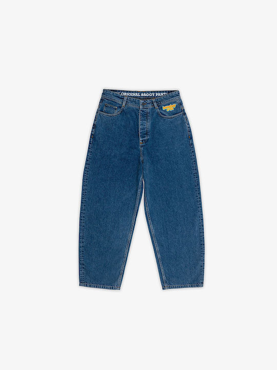 X-tra Ανδρικό Παντελόνι Τζιν με Slim Baggy Εφαρμογή Washed Blue