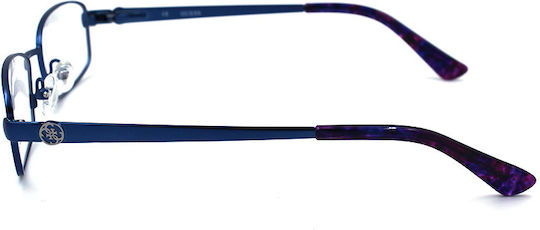 Guess Kindlich Metallisch Brillenrahmen Blau GU2524 091