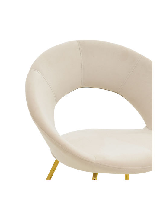 Valentina Stühle Speisesaal Beige 1Stück 65x60x82cm
