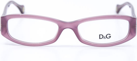Dolce & Gabbana Weiblich Kunststoff Brillenrahmen Katzenauge Rosa DG1976 50