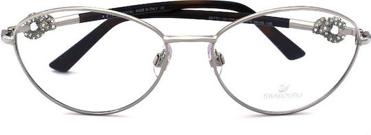 Swarovski Damen Metallisches Brillengestell Silber SK5054 018