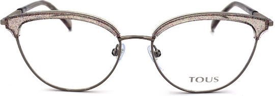 Tous Eyeglass Frame Cat Eye Pink VTO395 0A32