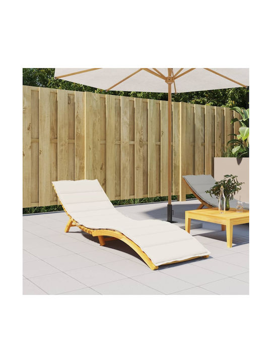 vidaXL Sun Lounger Cushion Cream 70x200cm.