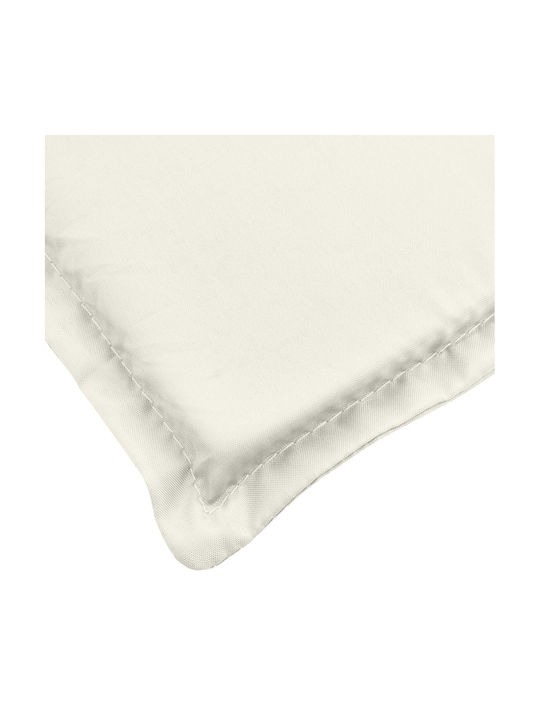vidaXL Sunbed Cushion with Backrest Cream 70x200cm