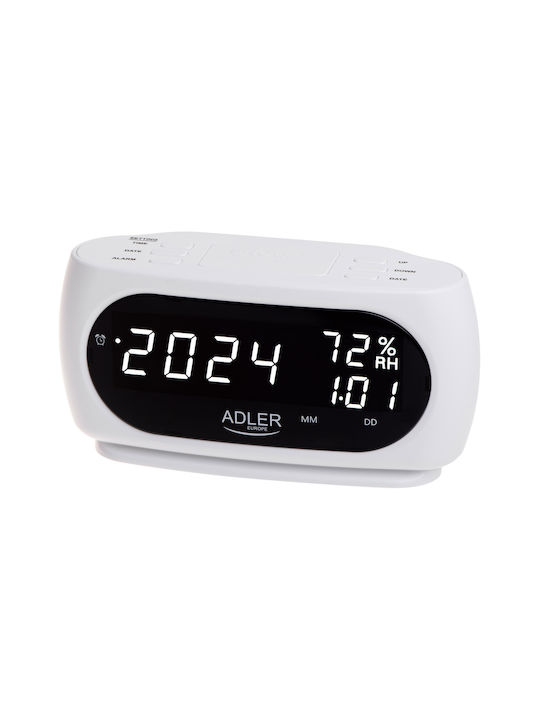 Adler Ceas Digital de Masă cu Alarmă AD 1186 W