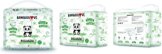 Bamboolove Πάνες με Αυτοκόλλητο για 3-8kg 25τμχ