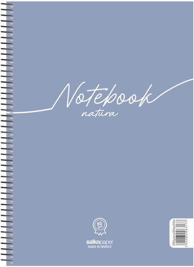 Salko Paper Spiral Notebook Ruled A4 30 Sheets Notebook Green 1pcs