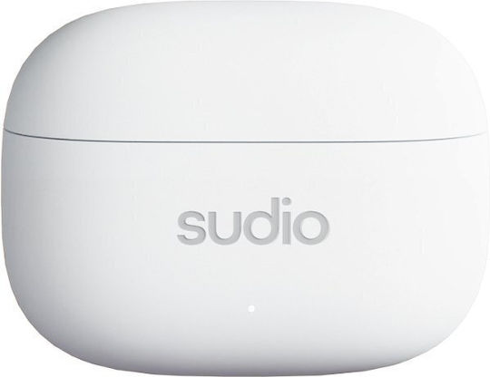 Sudio A1 Pro In-ear Bluetooth Handsfree Ακουστικά με Αντοχή στον Ιδρώτα και Θήκη Φόρτισης Λευκά