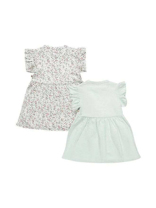 Dirkje Set Rochii pentru Copii Floral Fără Mâneci White