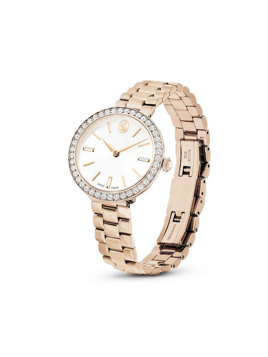 Swarovski Watch with Pink Gold Metal Bracelet