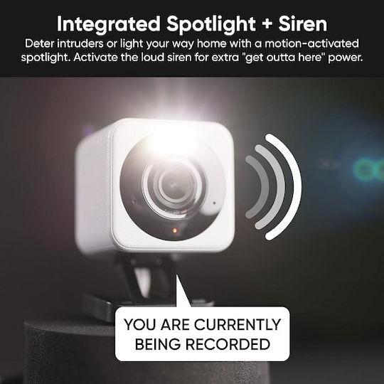 Wyze WYZEC4G v4 IP Cameră de Supraveghere Wi-Fi Full HD+ 4MP cu Difuzor Gri Potrivită pentru Prize Tip Anglia